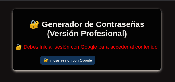 Aplicación "Gestor de contraseñas"